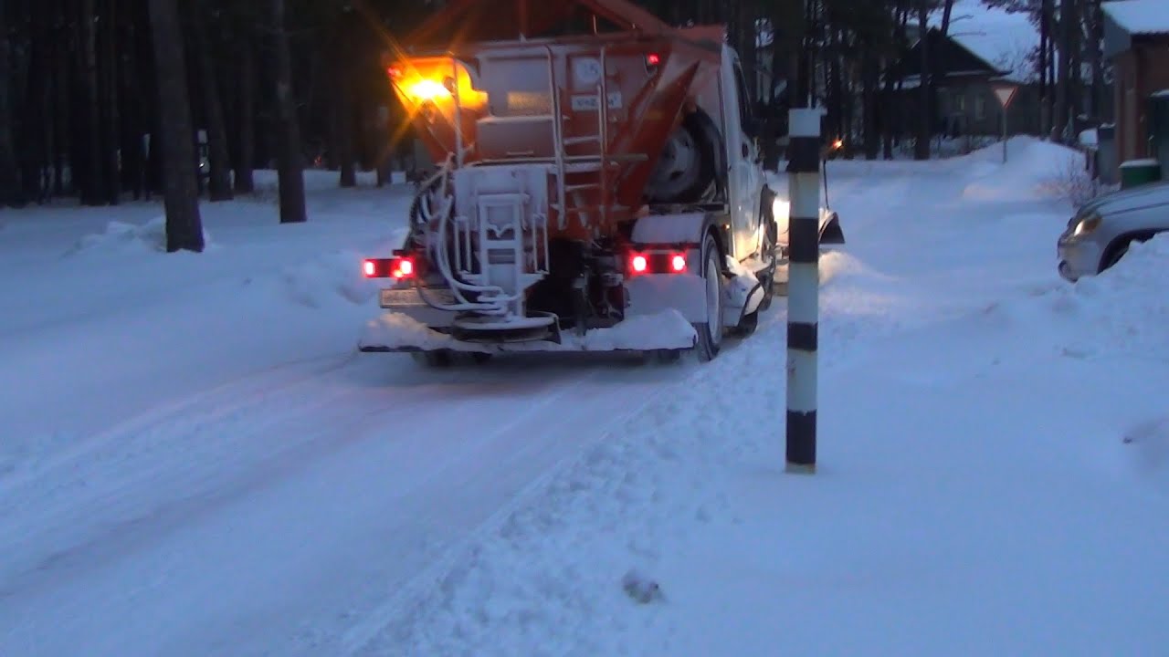 Очистка дорог. Сузунский район. - YouTube