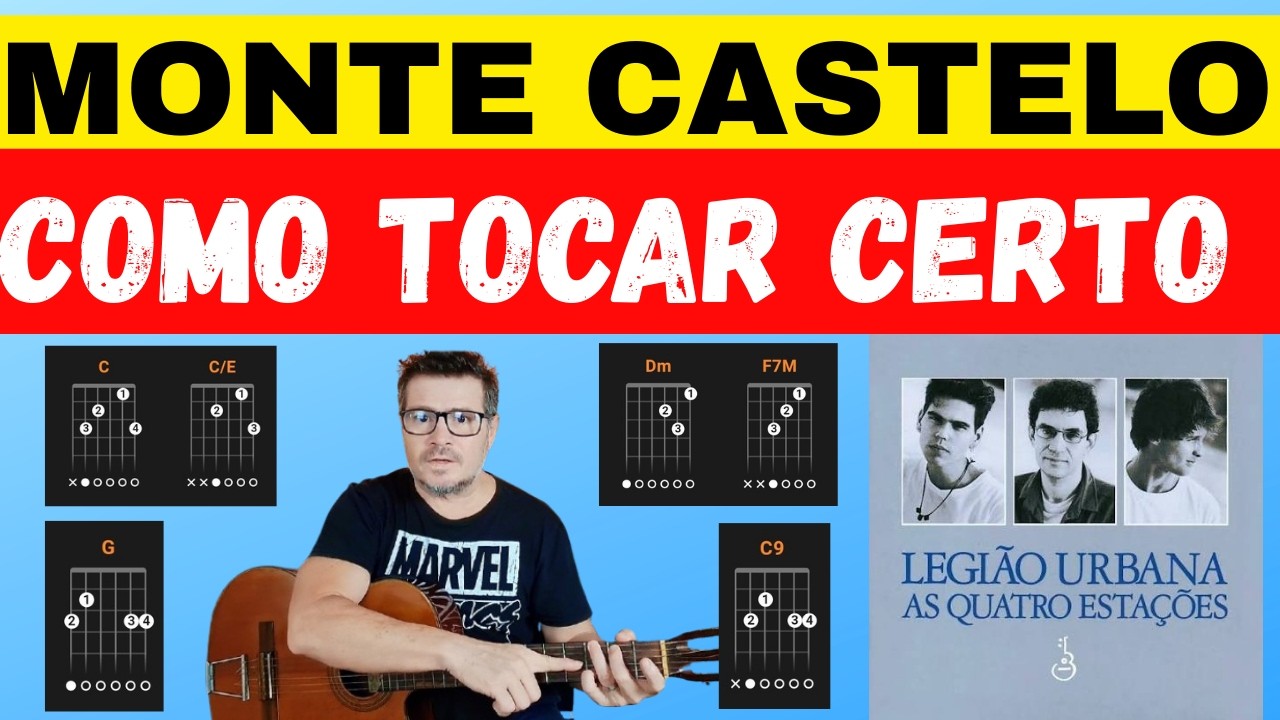 🎸Aprenda Tocar no Violão MONTE CASTELO da Legião Urbana Fácil e Original