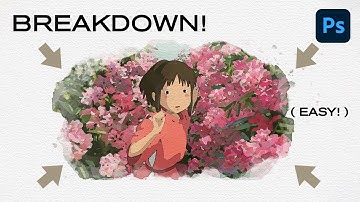 ⭐️ How to Create Cool Watercolor Painting Effects on Photoshop (Quick & Easy)