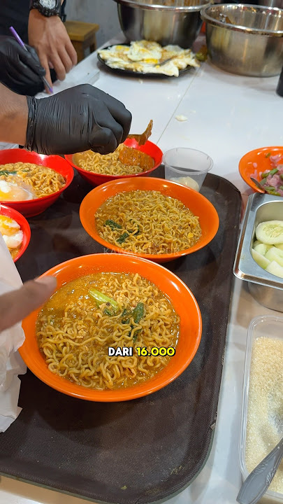 The cheapest portion of Indomie Nyemek is 16,000, the most expensive is 25,000 #food #foodie #cul...