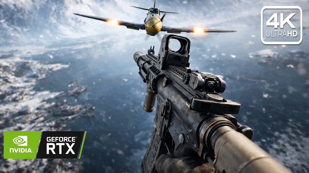 Military Warplane Takedown | Battlefield RTX Aggressive Ultra Graphics Realistic Gameplay (4K 60FPS)