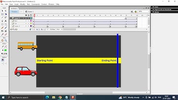 How to make Moving car in Macromedia Flash 8 | Macromedia Flash 8 Tutorial in hindi