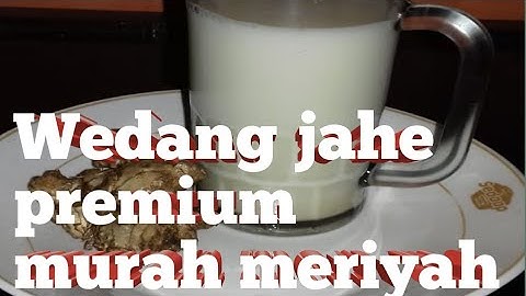 Resep wedang jahe susu enak dan segar.mak nyus