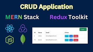 CRUD Operation with Redux using MERN Stack | CRUD Application using MERN Stack with Redux