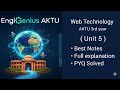 Web Technology Unit 5 Complete one shot aktu 5th Sem (3rd year)#engineering #webtechnology #aktu