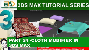 CLOTH MODIFIER IN 3DS MAX  (PART 24)