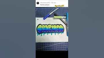 Writing the name HARIKA in bubble letters||#art #bubbleletters#name #bubblename#comment ​⁠​⁠