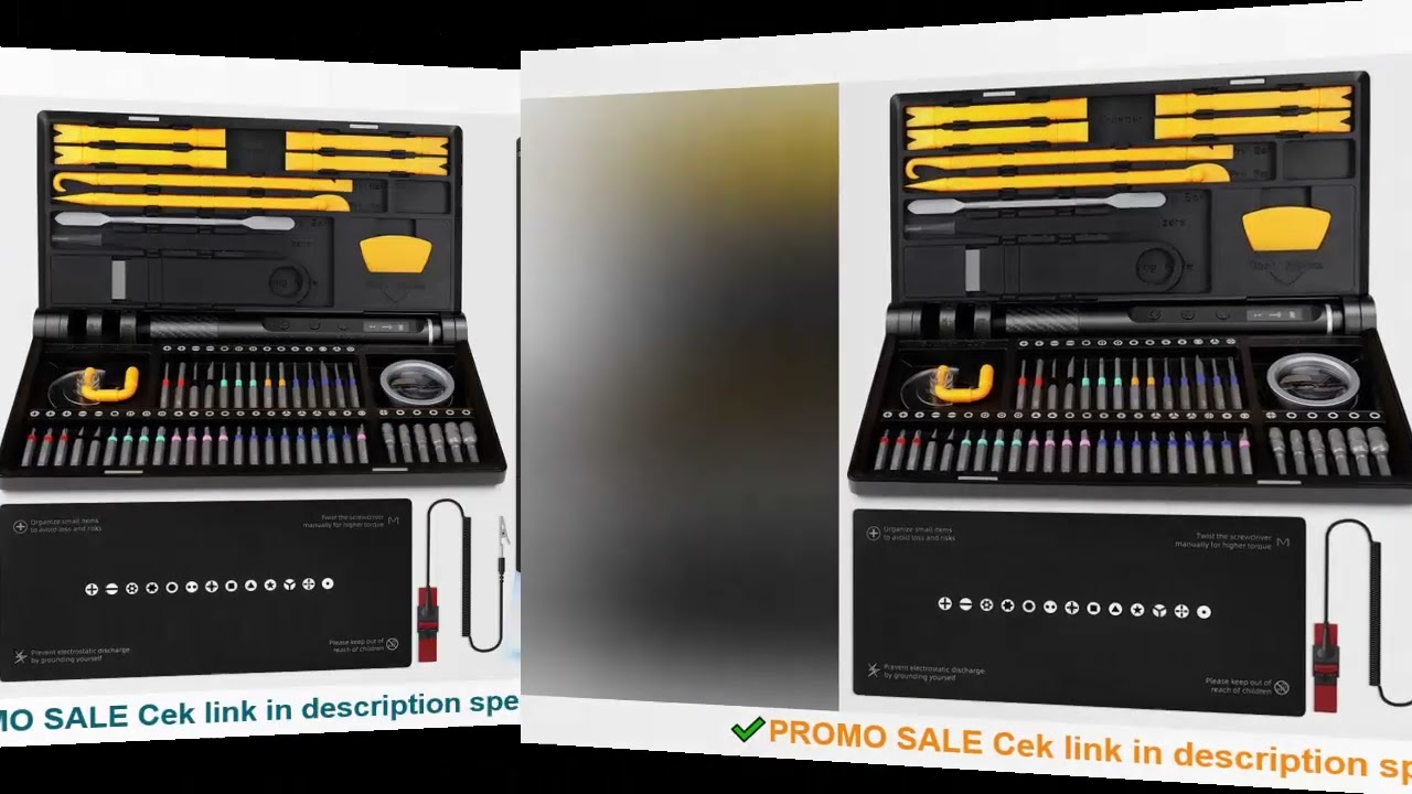 71 in 1 Precision Manual/Electric Screwdriver Set Cordless 48 Magnetic Bits Phillips Torque 0.52N Tw