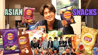 trying asian snacks (this is not a mukbang) (maybe) (it might be a mukbang)