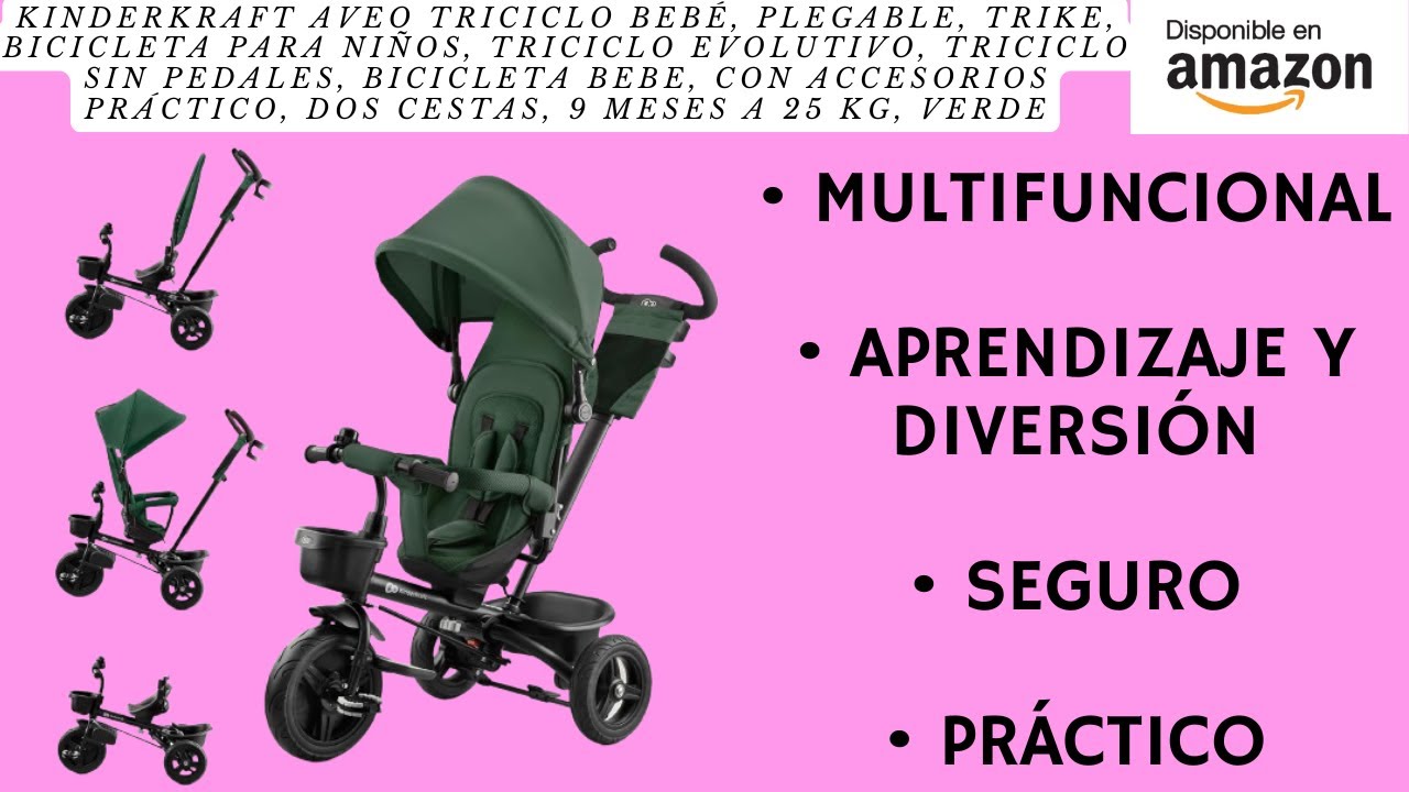 Kinderkraft Triciclo Plegable Triciclo Evolutivo Kinderkraft AVEO