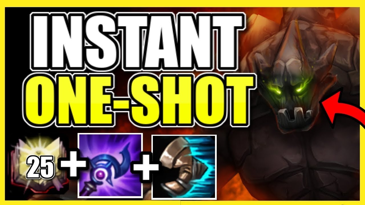 Instant One Shot 1v9 Malphite Support Build Unreal Damage League Of Legends Season 10 Youtube