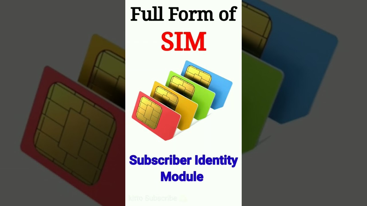 Full Form Of SIM || general knowledge || full form sim