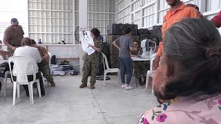 US Navy medical ship anchors off coast of South America