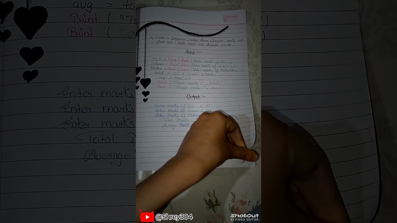 AI project file on topic Python for class 9th..✨🤗