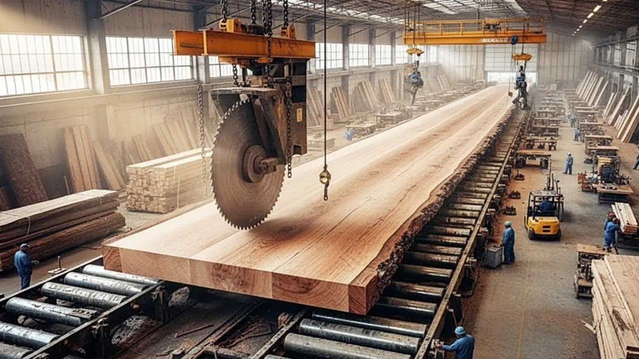 Внутри американской лесопилки стоимостью в миллиард долларов: самый быстрый в мире процесс произв...