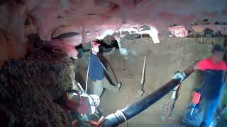 3. Getting started digging on the other side for Denver crawlspace conversion - time lapse