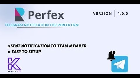 telegram notification module for perfex crm
