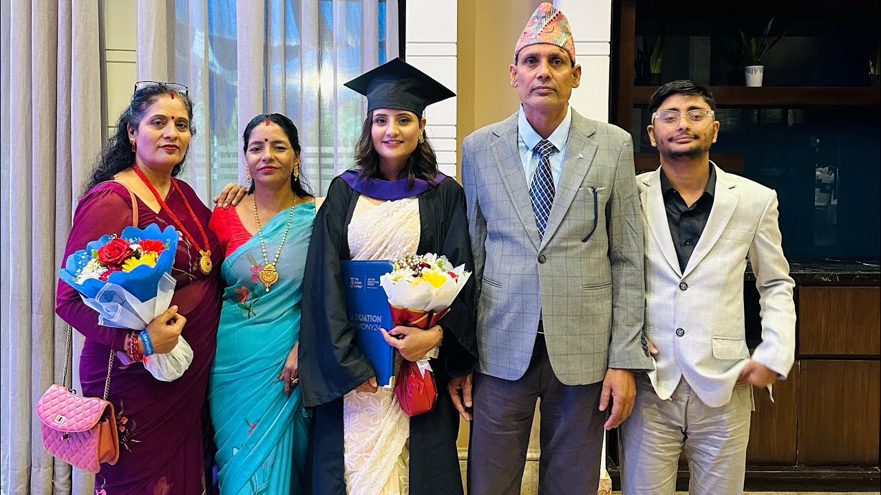 Sister graduation of MBA from The British college 🎓 