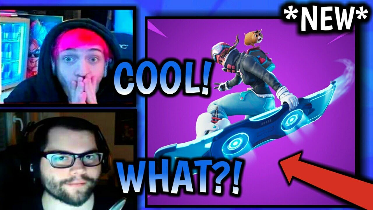 STREAMERS REACT TO *NEW* DRIFTBOARD IN FORTNITE! *COOL* Fornite Moments
