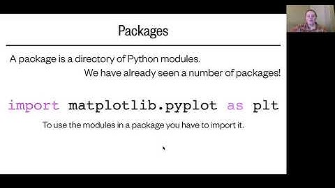 Lesson 16, Part 2: Organization and packages