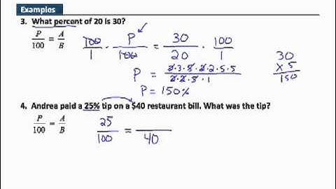 Chapter 5.2 GST Basic Math - Use Proportions to Solve Percent Exercises