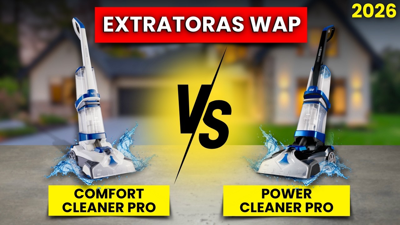Qual é a MELHOR EXTRATORA VERTICAL WAP 2026? Extratora Wap Comfort Cleaner Pro vs Power Cleaner Pro