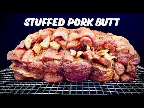 Smoked Stuffed Pork Butt