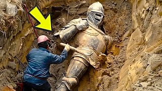 Archeologist Finds Old Knight Armor  He Can’t Believe His Eyes When Looking Inside