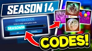 SEASON 14 Redeem Codes! In Rocket League