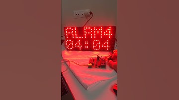 Rotary encoder,P10 panel,DS3231 alarmlı saat