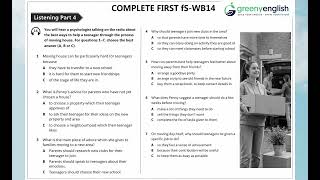 COMPLETE FIRST FOR SCHOOL WB 14