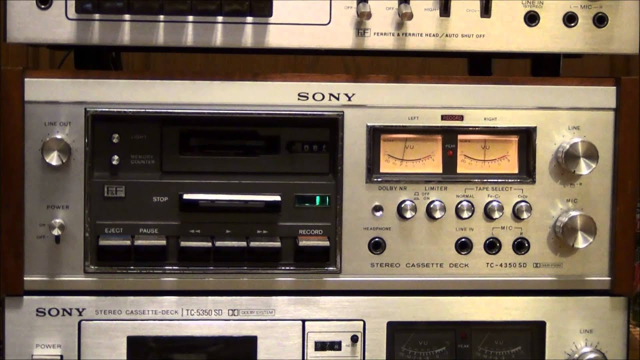 カセットデッキ SONY TC-4350SDの動作 - YouTube