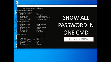 CMD : One Command to Find All Saved Wifi Passwords in Windows 7/8/10/11