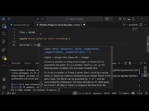 Build a Voice Recorder in Python (With Audio Library) 