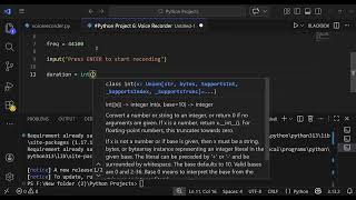 (6) Python Project: Voice Recorder in Python