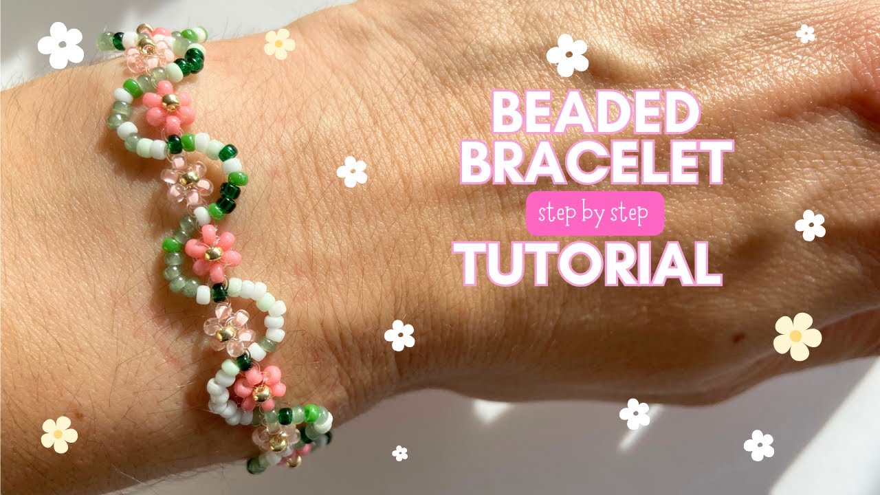 How to Make a Flower Bead Bracelet: A Step-by-Step Guide  Beaded bracelet  patterns, Diy friendship bracelets patterns, Making bracelets with beads