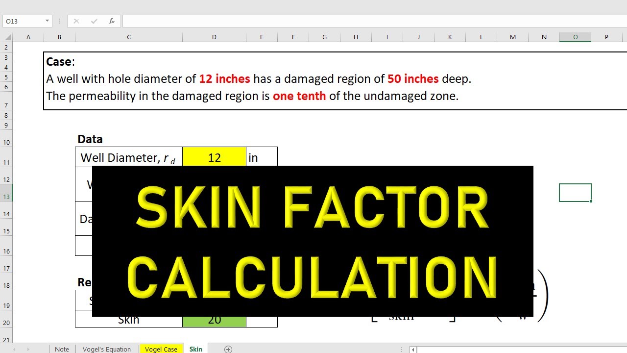 Q&A 21 Skin Factor Calculation YouTube