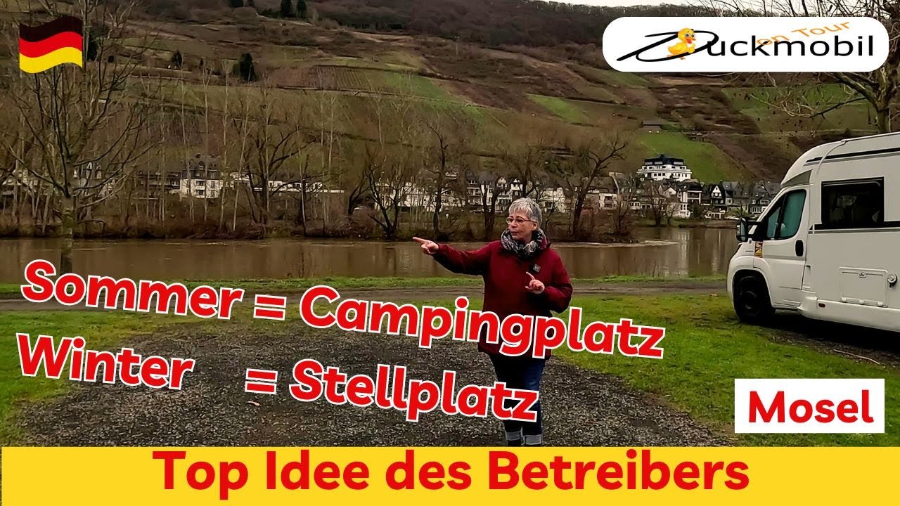Im Winter bin ich ein Stellplatz - Campingpark Zell an der Mosel - super Preis und toller Service