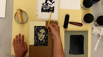 Lino Block Printing: Inking and Printing