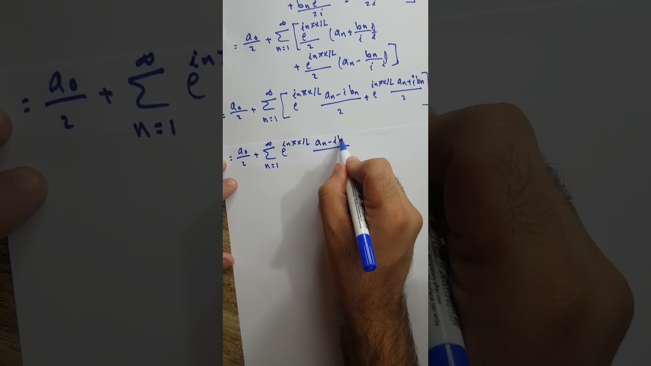 المحاضرة 7 (صيغة متسلسلة فورير المعقدة Complex Form Of Fourier series ) اثبات ومثال. نوار الأسدي