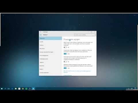 Privacy instellingen Windows 10: Algemeen