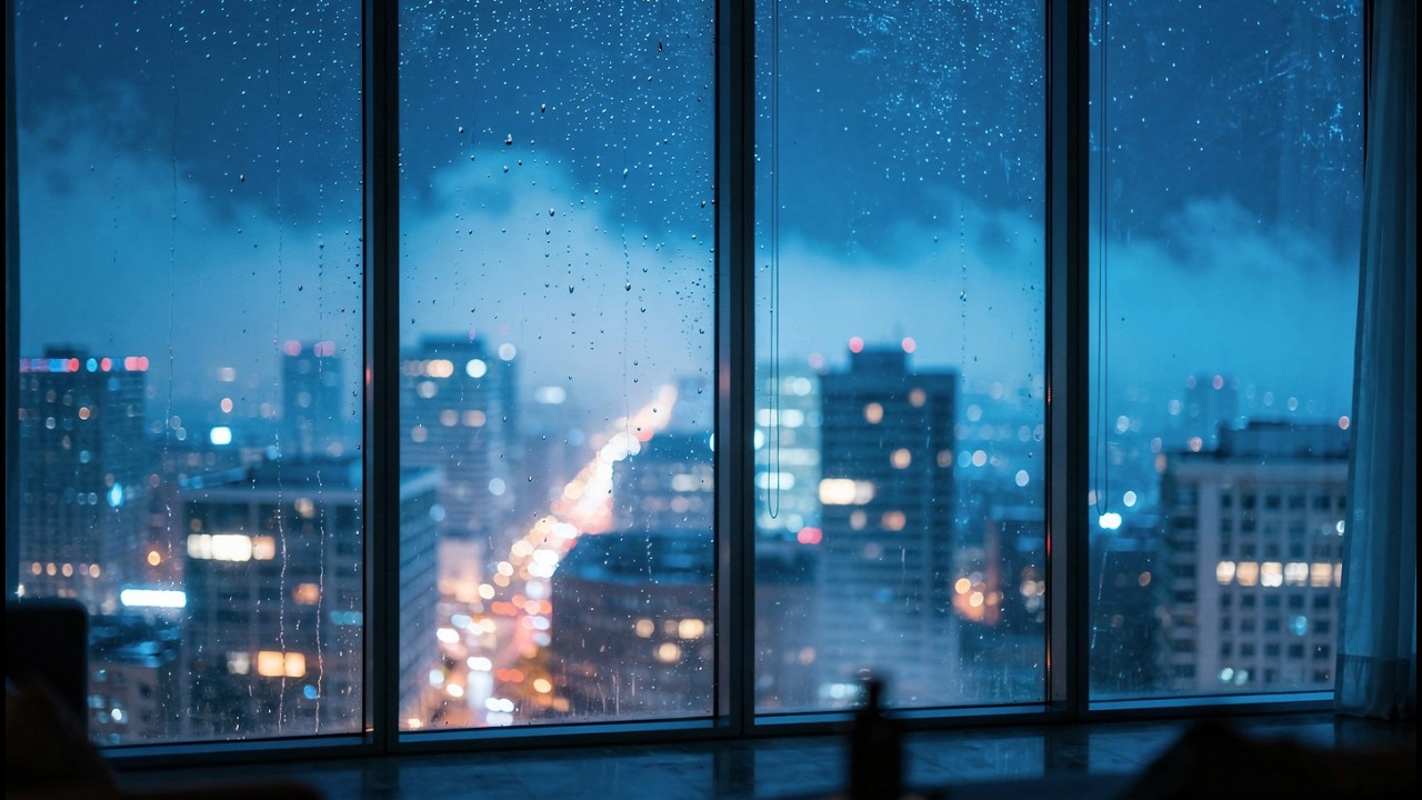 Rain at 2AM 🌧️ Blue City Lo-Fi for Deep Focus (2 Hours)