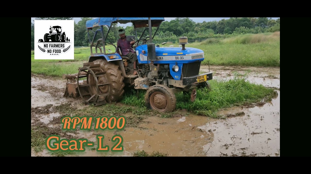 Sonalika DI35 in mud, puddling 💪💪