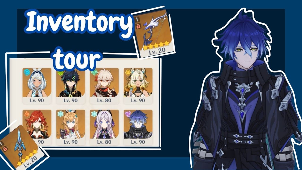 THIS is the worst genshin account!(Inventory tour in my account)