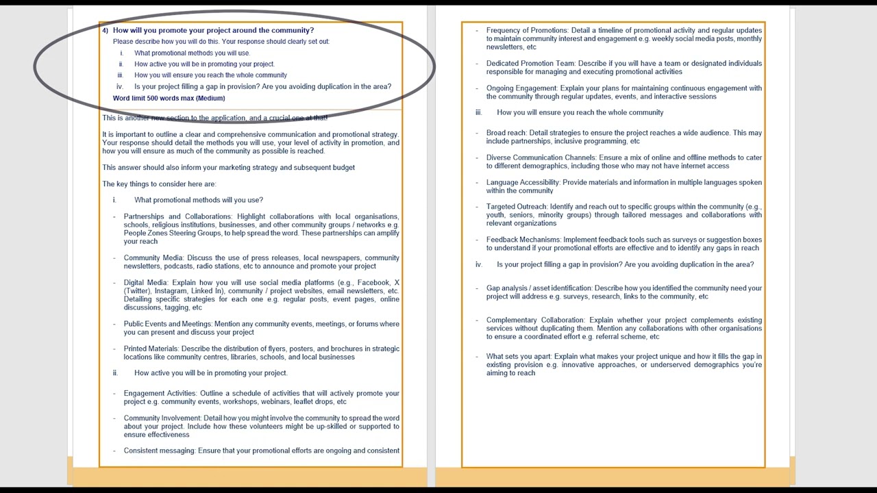 People Zone Grant Application Help Video