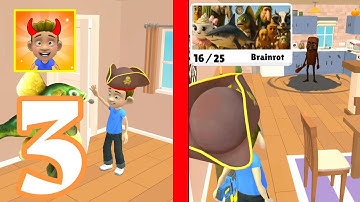 Johnny Prankster - Gameplay Walkthrough Part 3 - Brainrot  Level 1 - 26 (Android, iOS)