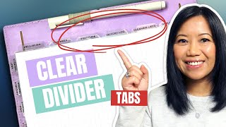 How to Make Clear Planner Divider Tabs / From Laminating Sheets