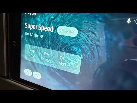 Samsung Bespoke S9 - Super Speed 40c (Super rinse) Full Cycle
