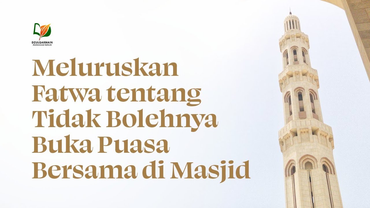 Meluruskan Fatwa tentang Tidak Bolehnya Buka Puasa Bersama di Masjid