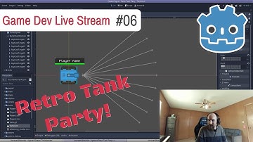 Game Dev Stream #6 - Making "Retro Tank Party", an online multiplayer game in Godot